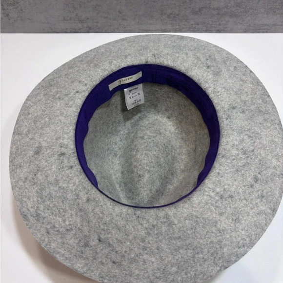 Grace Brand Women’s Grey Fedora Wool Hat Demure - Picture 5 of 7